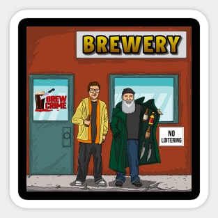 Beerman and Hops Sticker